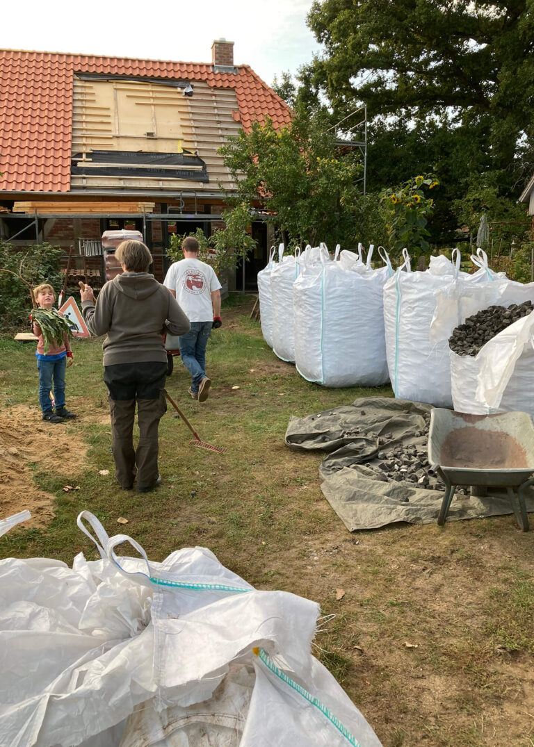 Sanierung des Ferienhauses Altes Elbschifferhaus in Unbesandten